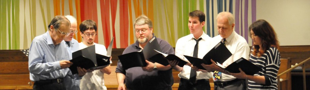 Members of the Trinity Choir performing at Christ Memorial Church in Columbia, MD.